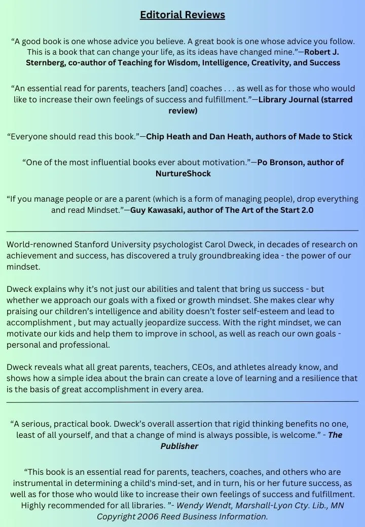 Mindset-back Mindset-back