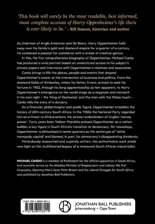 Harry Oppenheimer Diamonds, Gold and Dynasty
